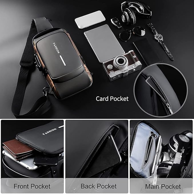 Crossbody Sling Bag for Men Women.